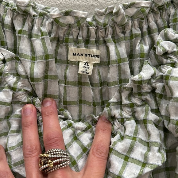 Max Studio Ruffle Maxi Dress XL - Picture 2 of 4